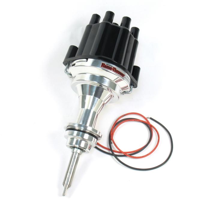 Pertronix Billet Distributor for Mopar 273-360 Engines (Ignitor II) with Mechanical Advance, Black / Female D141800