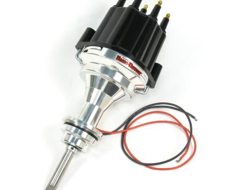 Pertronix Billet Distributor for Mopar 273-360 Engines (Ignitor II) with Mechanical Advance, Black / Male D141810