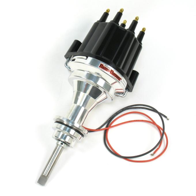 Pertronix Billet Distributor for Mopar 273-360 Engines (Ignitor II) with Mechanical Advance, Black / Male D141810