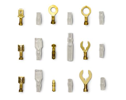 Pertronix Terminal Kit Brass Open Barrel with covers (326pcs) A2032