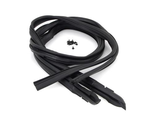 AMD Roof Rail Weatherstrips, Pair, 67-72 Dodge Plymouth A-Body Hardtop J-CH1029