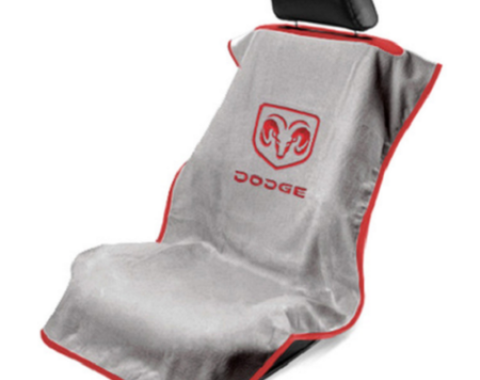 Seat Armour Dodge Seat Towel, Grey with Logo SA100DODG