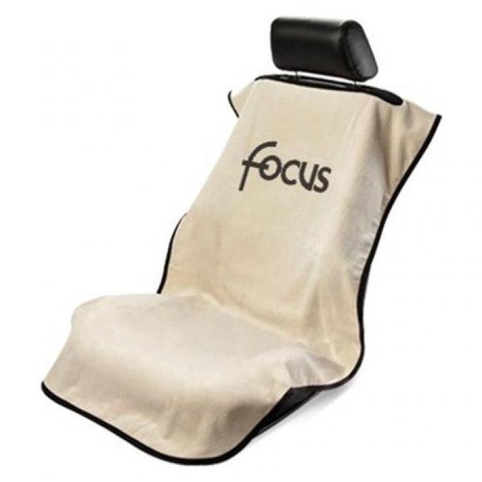 Seat Armour Focus Seat Towel, Tan with Logo SA100FOCT