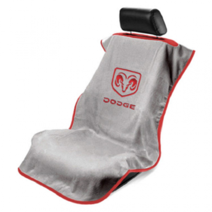 Seat Armour Dodge Seat Towel, Grey with Logo SA100DODG