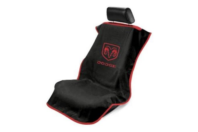 Seat Armour Dodge Seat Towel, Black with Logo SA100DODB