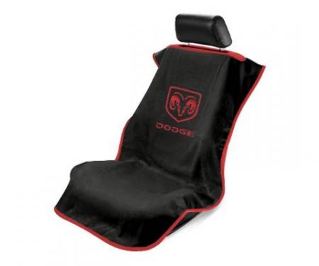 Seat Armour Dodge Seat Towel, Black with Logo SA100DODB