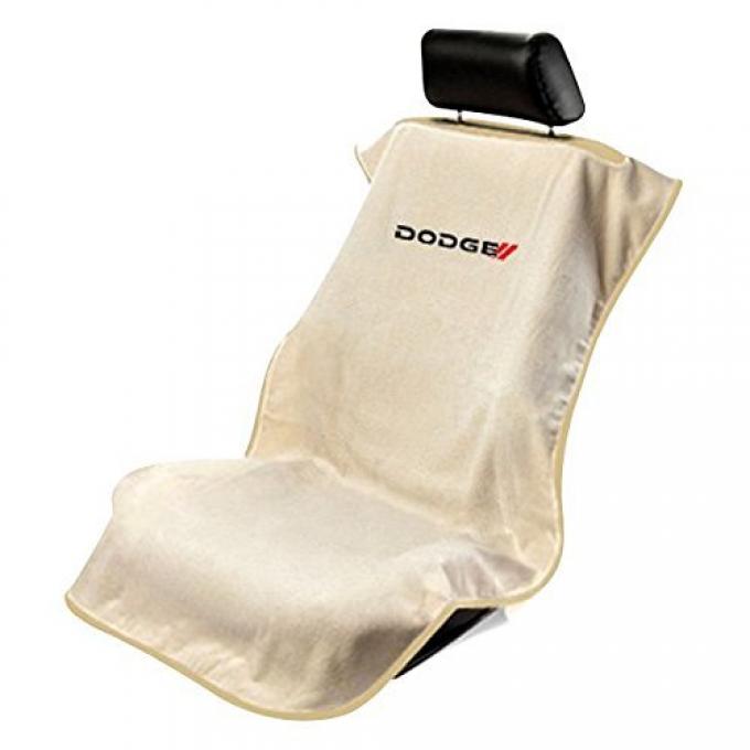 Seat Armour New Dodge, Seat Towel, Tan with Logo SA100NDODT