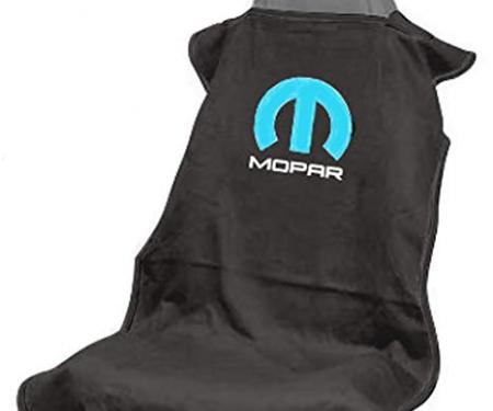 Seat Armour Mopar, Seat Towel, Black with Logo SA100MOPB