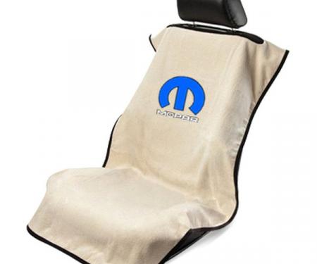 Seat Armour Mopar, Seat Towel, Tan  with Logo SA100MOPT