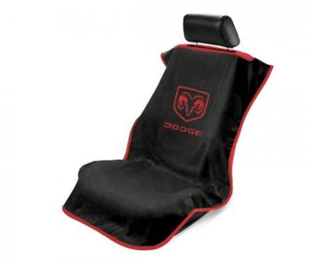 Seat Armour Dodge Seat Towel, Black with Logo SA100DODB