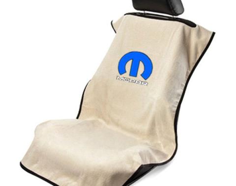 Seat Armour Mopar, Seat Towel, Tan  with Logo SA100MOPT