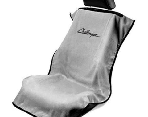 Seat Armour Challenger Seat Towel, Grey with Script SA100CHLG