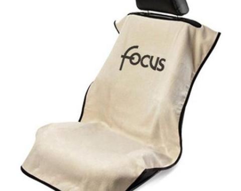 Seat Armour Focus Seat Towel, Tan with Logo SA100FOCT