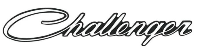 AMD Trunk Lid or Fender or Quarter Panel Emblem, Adhesive Backed, 70-74 Challenger K-3444938
