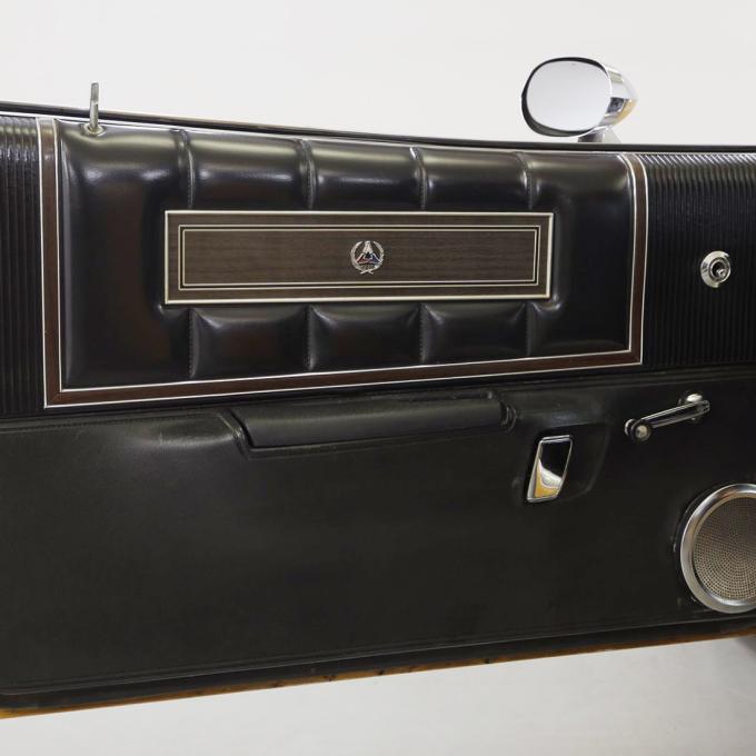 Detroit Muscle Technologies Mopar B Body 71-74 Charger SE Door Insert Overlay - CARBON FIBER BCH7174OL50-CARBON