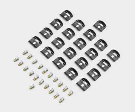 Detroit Muscle Technologies Mopar B Body 70 Roadrunner Coronet Rear Window Reveal Trim Clip Set BXX7070TC02-C8045