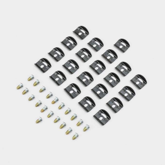 Detroit Muscle Technologies Mopar B Body 70 Roadrunner Coronet Rear Window Reveal Trim Clip Set BXX7070TC02-C8045