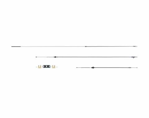 Right Stuff 66 - 70 All B Body; E-Brake Cable Set; Stainless RSBCR03S
