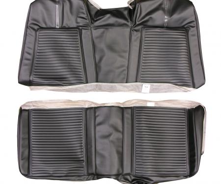 Sport Fury Hardtop Rear Seat Covers, Black, 1966