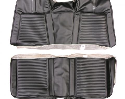 Sport Fury Hardtop Rear Seat Covers, Black, 1966