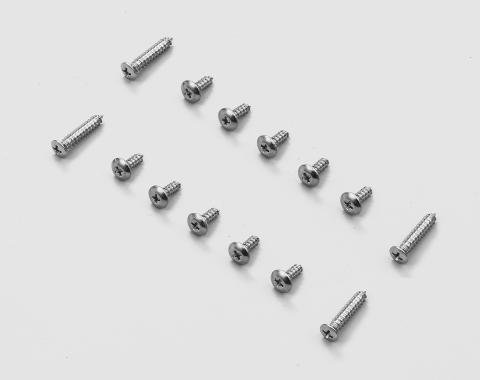 Detroit Muscle Technologies Mopar A B E Body 67-76 Sill Scuff Plate Screw Set 16pc ABE6776SF01