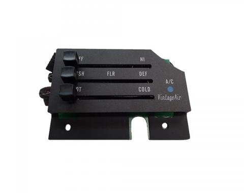 Vintage Air 1970-74 Barracuda/Cuda/Challenger with Factory Air Gen IV SureFit™ Control Panel Kit Standard Gauges 471077-EDA