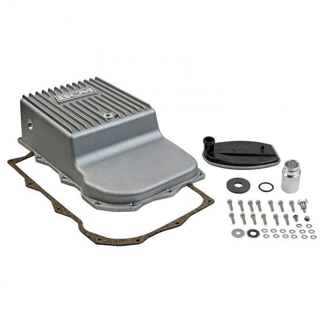 B&M Hi-Tek Deep Heavy Duty Transmission Pan, Aluminum 70395