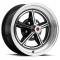 Legendary Wheels 1964-1973 Ford Mustang 15 X 7 Magstar II Alloy Wheel, 5 on 4.5 BP, 4.25 BS, Gloss Black / Machined LW30-50754A