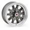 Legendary Wheels HB45, 15 X 7 In., 5 X 4.5, 4.25 BS, Charcoal/Machined LW90-50754B