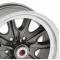 Legendary Wheels HB45, 15 X 7 In., 5 X 4.5, 4.25 BS, Charcoal/Machined LW90-50754B