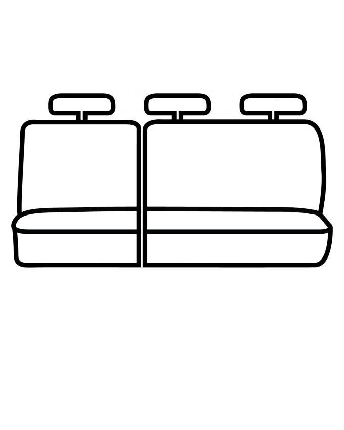 Covercraft 2018-2023 Chrysler Pacifica Carhartt Super Dux SeatSaver Third Row Custom Seat Cover, Black SSC7506COBK