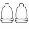 Covercraft 1998-2003 Dodge Durango Precision Fit Carhartt Front Row Seat Covers GTD1247CABN