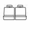 Covercraft 2011-2024 Dodge Durango Precision Fit Endura Third Row Seat Covers GTD1405ENSS