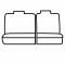 Covercraft 2000-2004 Dodge Dakota Precision Fit Endura Second Row Seat Covers GTD1236ENCC