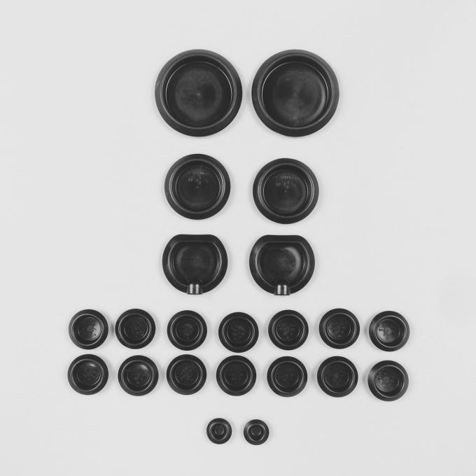 Detroit Muscle Technologies Mopar A Body 63-66 Barracuda Dart Valiant 24pc Body Plug Set AXX6366BP01-BPK4