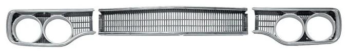 AMD Grille Set, Center & Headlamp Bezels, 70 Road Runner K-RM4130