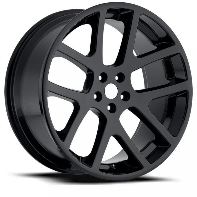 Factory Reproductions Dodge Viper Wheels 22X10 5X115 +18 HB 71.5 Lx Viper Gloss Black With Cap FR Series 64 64210181502