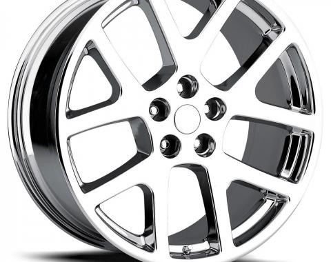 Factory Reproductions Dodge Viper Wheels 20X9 5X115 +18 HB 71.5 Lx Viper Chrome With Cap FR Series 64 64090181501