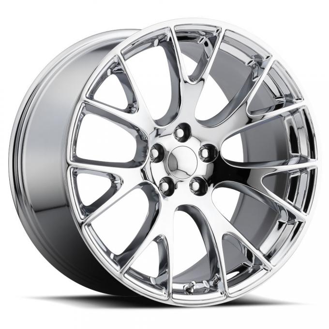 Factory Reproductions Hellcat Wheels 20X10.5 5X115 +25 HB 71.5 Hellcat Chrome With Cap FR Series 70 70015251501