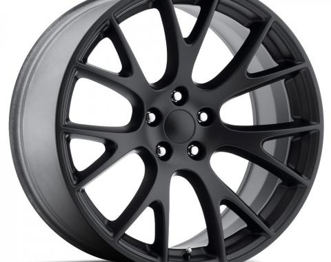 Factory Reproductions Hellcat Wheels 20X10.5 5X115 +25 HB 71.5 Hellcat Satin Black With Cap FR Series 70 70015251503