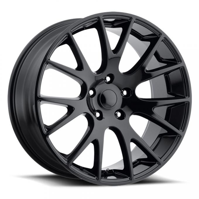 Factory Reproductions Hellcat Wheels 20X9 5X5.5 +25.4 HB 77.8 Truck Hellcat Gloss Black With Cap FR Series 70 70090255502