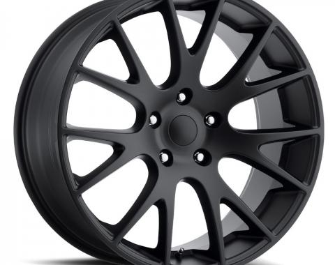 Factory Reproductions Hellcat Wheels 20X10 5X5 +45 HB 71.5 Jeep Hellcat Satin Black With Cap FR Series 70 70010455003