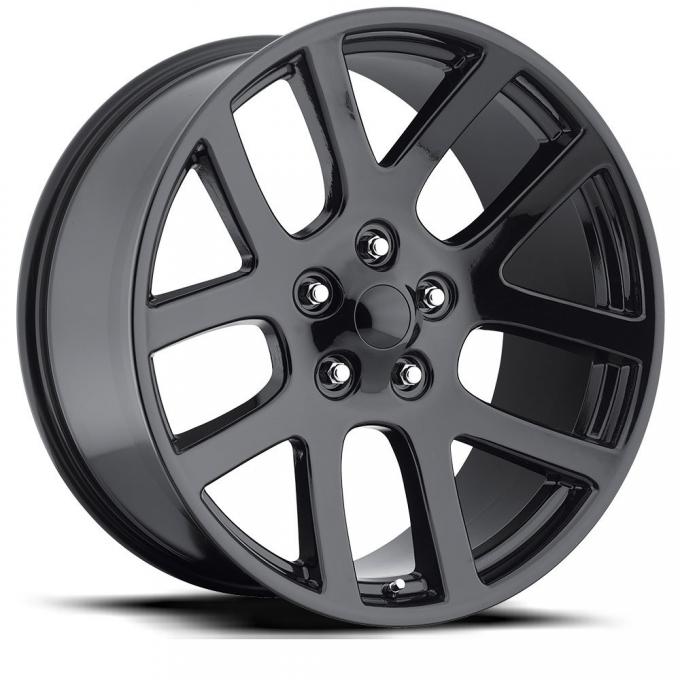 Factory Reproductions Ram 1500 Wheels 20X9 5X5.5 +25.4 HB 77.8 Dodge Ram SRT10 Gloss Black With Cap FR Series 60 60090255502