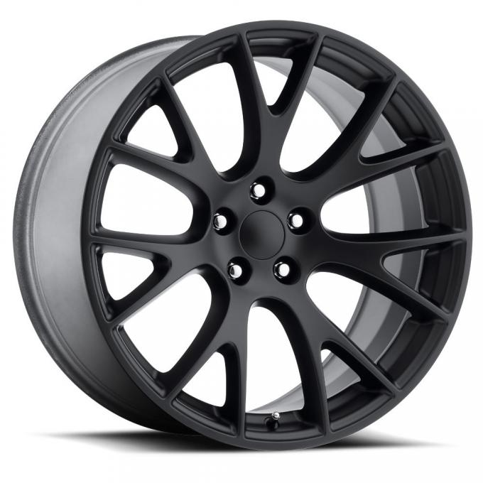 Factory Reproductions Hellcat Wheels 20X10.5 5X115 +25 HB 71.5 Hellcat Satin Black With Cap FR Series 70 70015251503