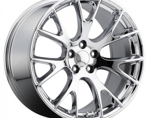 Factory Reproductions Hellcat Wheels 20X10.5 5X115 +25 HB 71.5 Hellcat Chrome With Cap FR Series 70 70015251501