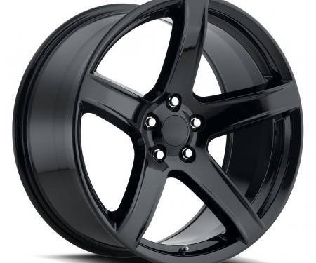 Factory Reproductions Hellcat Wheels 20X11 5X115 +22 HB 71.5 Hellcat HC2 Gloss Black With Cap FR Series 77 77011221502