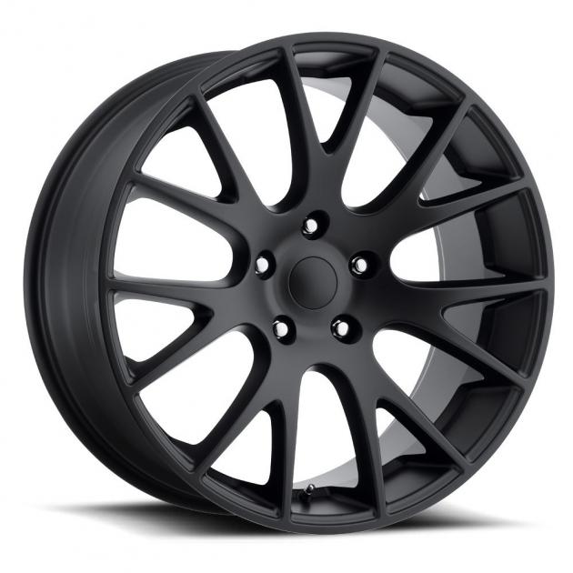 Factory Reproductions Hellcat Wheels 22X9 5X5 +30 HB 71.5 Hellcat Satin ...
