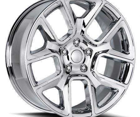 Factory Reproductions Ram 1500 Wheels 22X9 5X5.5 +15 HB 77.8 19 Ram 1500 Chrome With Cap FR Series 76 76290155501