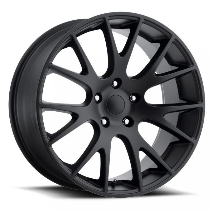 Factory Reproductions Hellcat Wheels 20X10 5X5 +45 HB 71.5 Jeep Hellcat Satin Black With Cap FR Series 70 70010455003