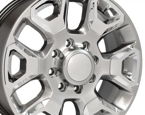 Hyper Silver Replica Wheel with Chrome Inserts fits Ram 2500-3500 - 20x8